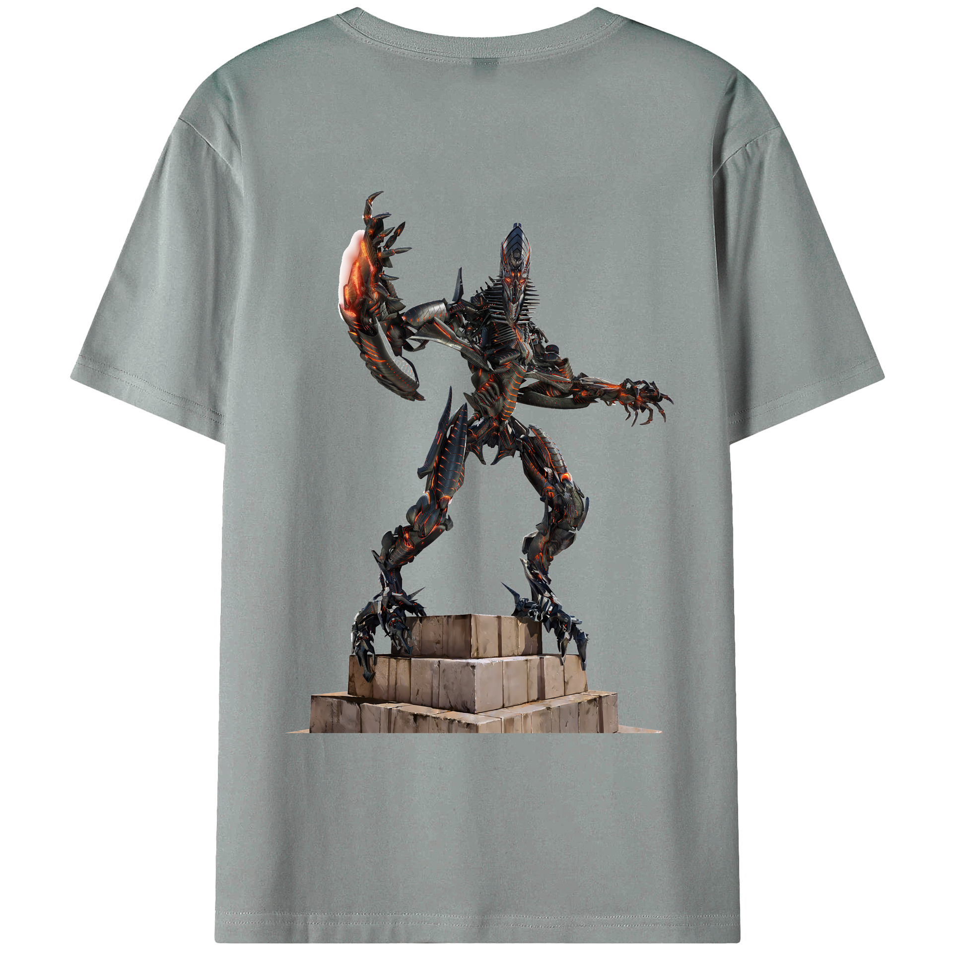 （画像用） Transformers トランスフォーマー 綿100％ メンズ半袖Tシャツ（バックプリント） 通気性